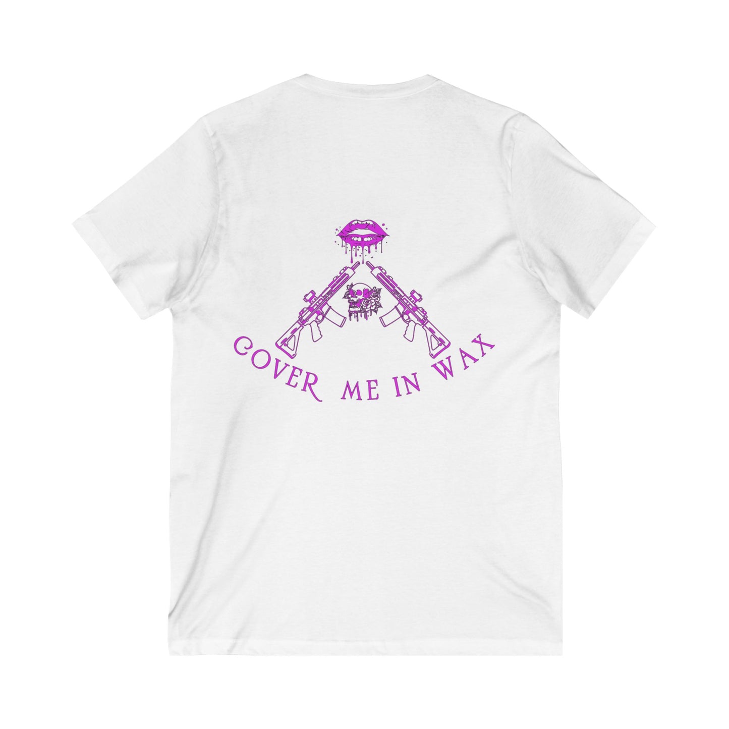 Women's Wax Skull V Neck Tee